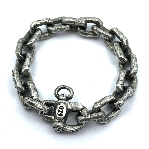 【HYERES LOR】H Edition Silver shackle chain bracelet Designer fashion, Seoul-fully created | W Concept