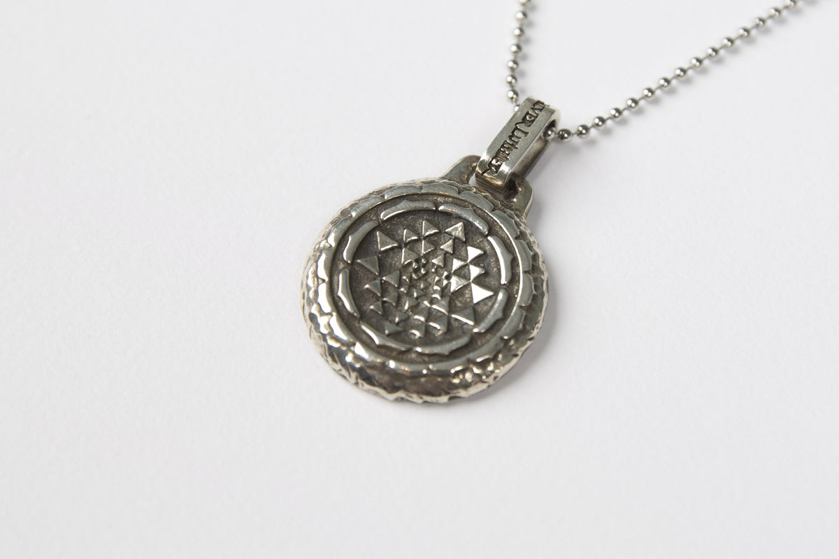 Sri Yantra Necklace  Handcrafted by Silver Luthier