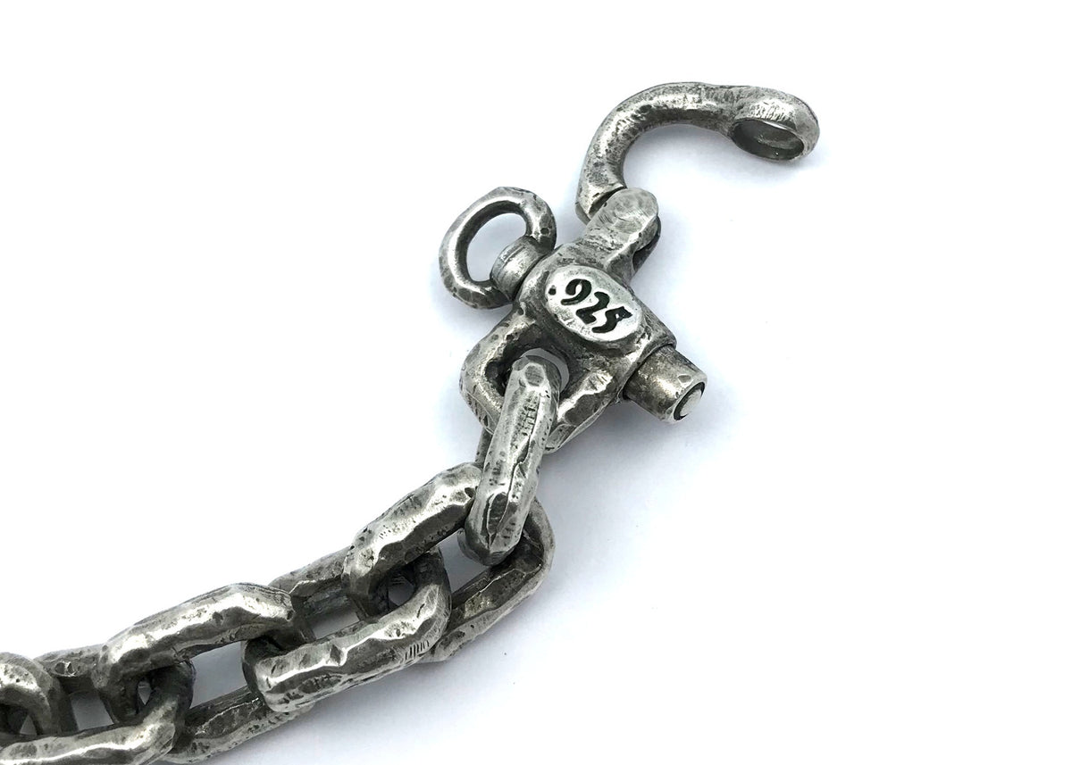 【HYERES LOR】H Edition Silver shackle chain bracelet Designer fashion, Seoul-fully created | W Concept