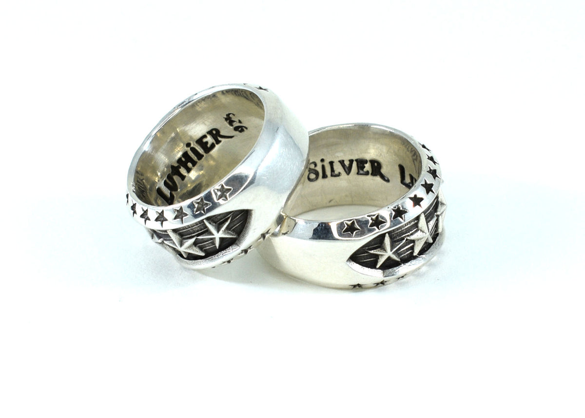 Star Band Ring | Handcrafted by Silver Luthier