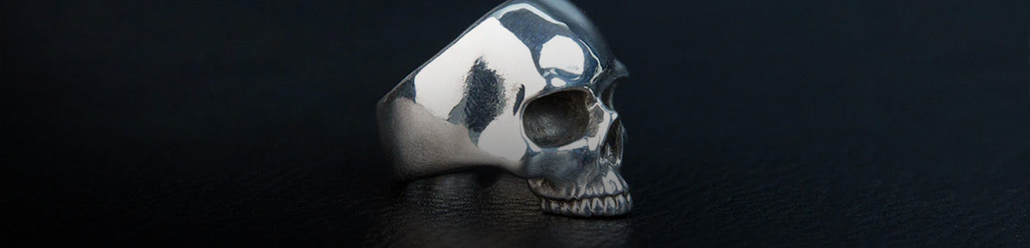 Handcrafted Skull Rings by Silver Luthier
