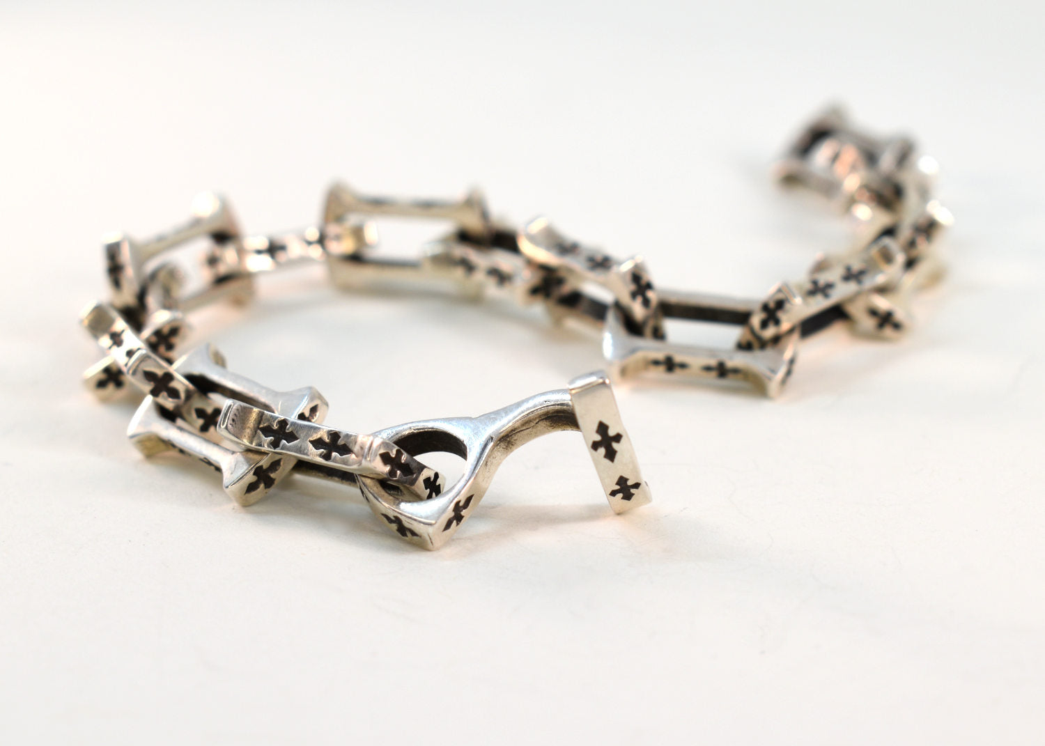 Trinity Link Logo Trinity Link Bracelet | Handcrafted by Silver Luthier